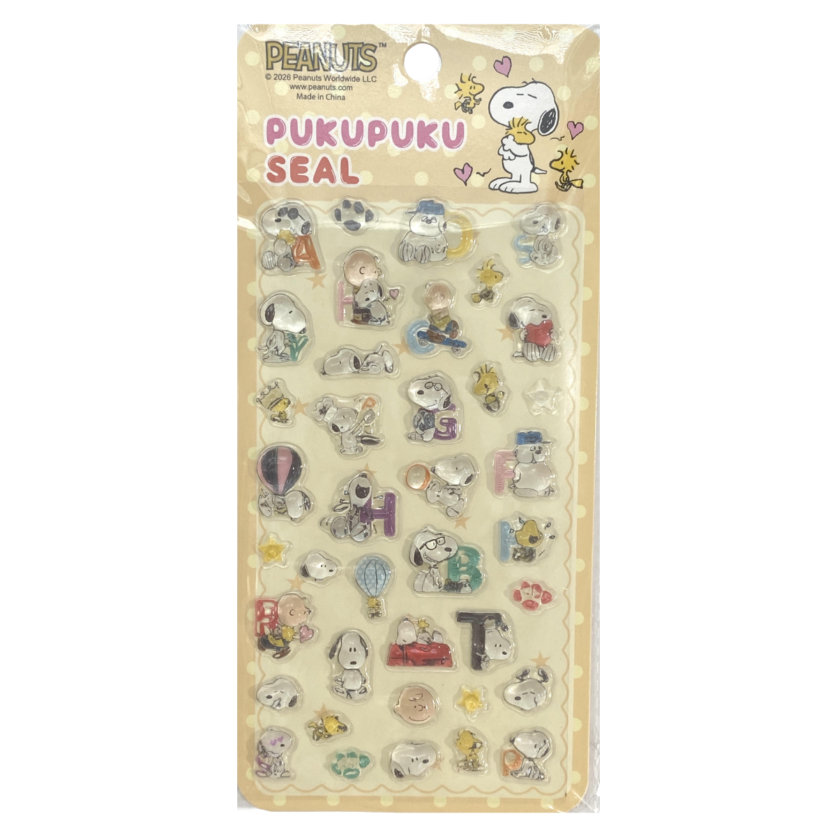 BONBON DROP PUKUPUKU STICKER PEANUTS SNOOPY