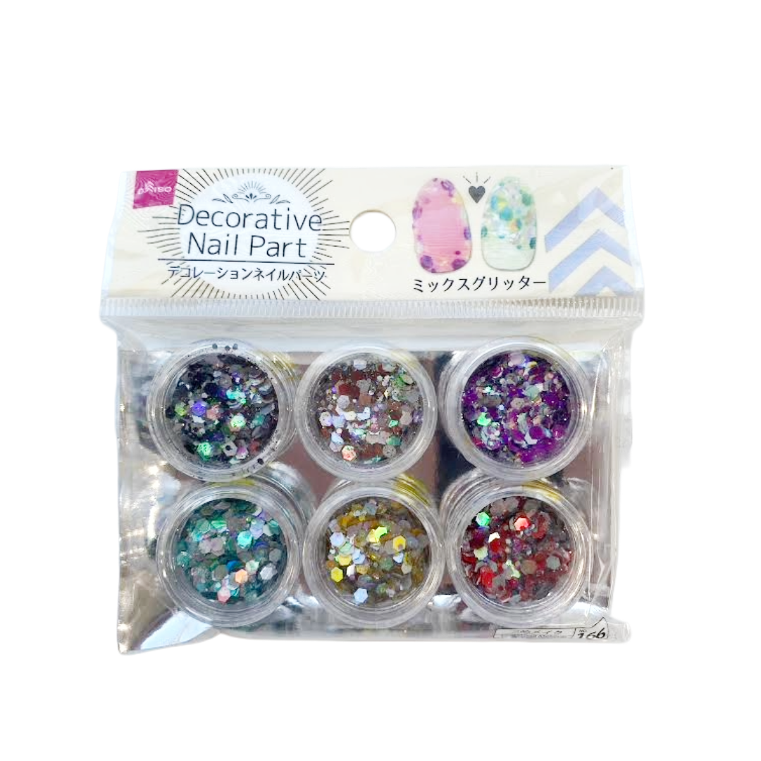 DECORATIVE NAIL PART MIX GLITTER