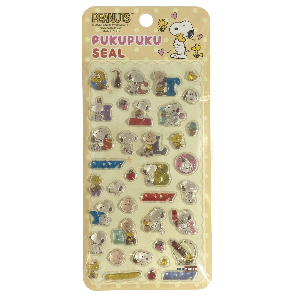 BONBON DROP PUKUPUKU STICKER PEANUTS SNOOPY