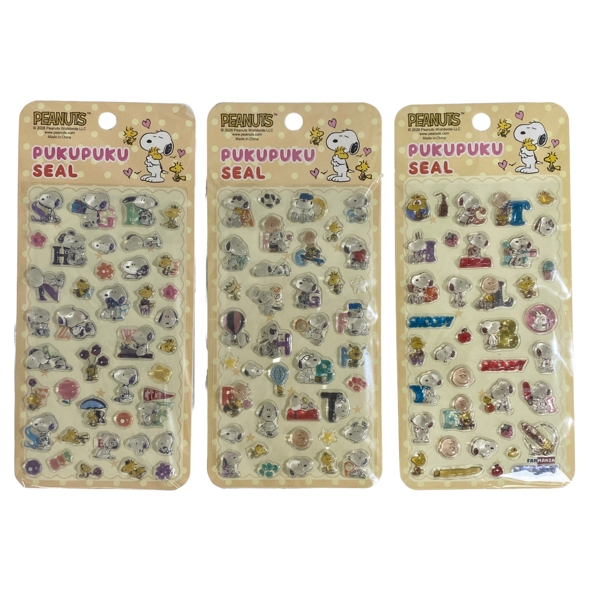 BONBON DROP PUKUPUKU STICKER PEANUTS SNOOPY