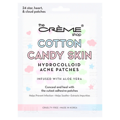 TCS COTTON CANDY SKIN HYDROCOLLOID ACNE PATCHES W/ ALOE PURPLE GREEN