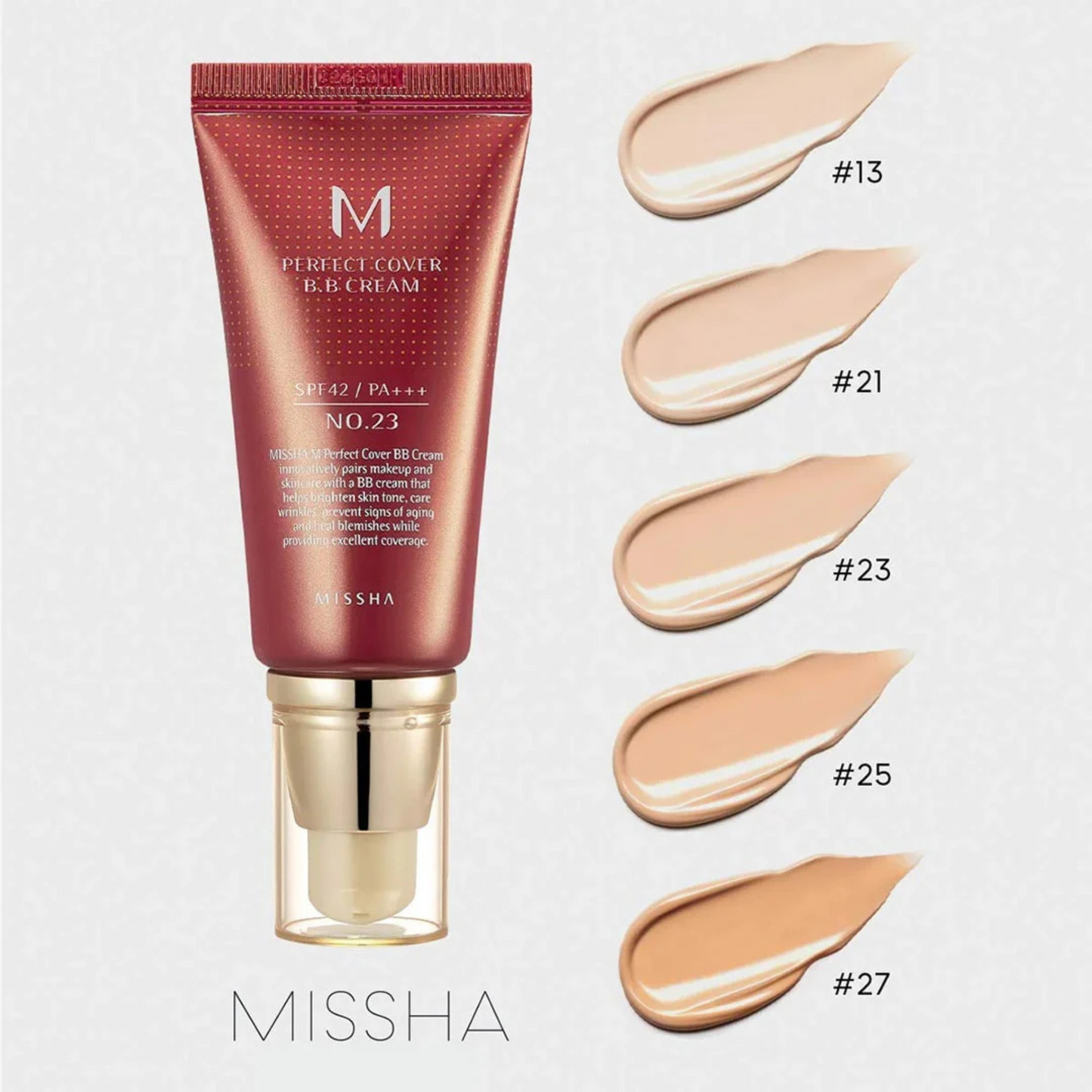MISSHA M PERFECT COVER BB CREAM SPF 42 NO23 NATURAL BEIGE