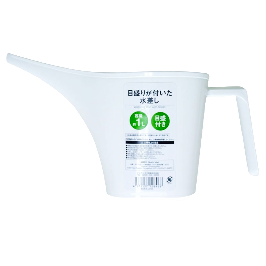 TIS WATER JUG WITH SCALE 1L WHITE　