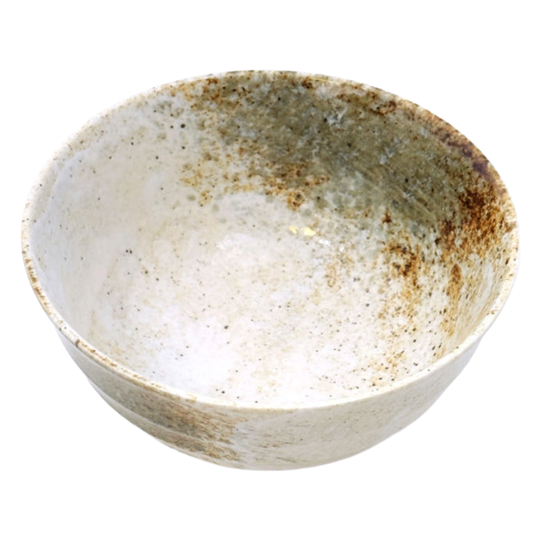 YUKISHINO MOSS WHITE NODDLE BOWL 33 OZ 6.69" DIA