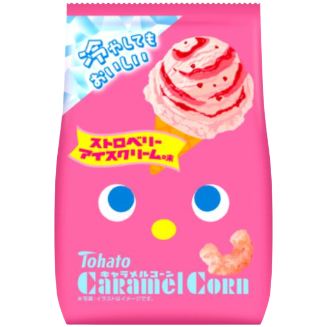 TOHATO CARAMEL CORN STRAWBERRY ICE CREAM FLAVOR
