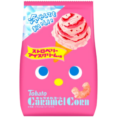 TOHATO CARAMEL CORN STRAWBERRY ICE CREAM FLAVOR