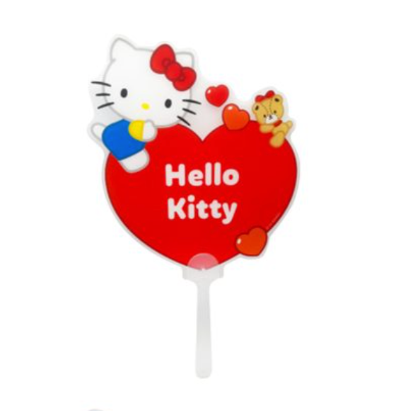 SANRIO HANDY FAN HEART HELLO KITTY