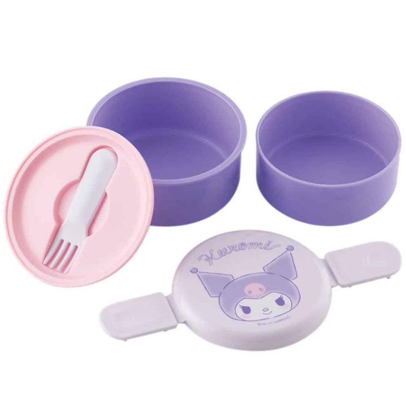 SKATER KUROMI 2TIRE ROUND LUNCH BOX 500ML