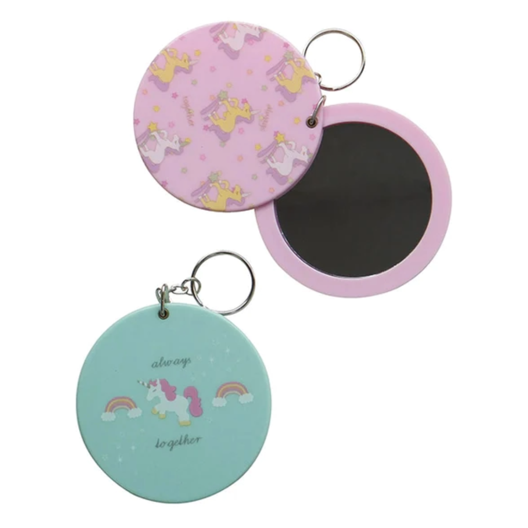 KEY HOLDER MIRROR CRICLE UNICORN