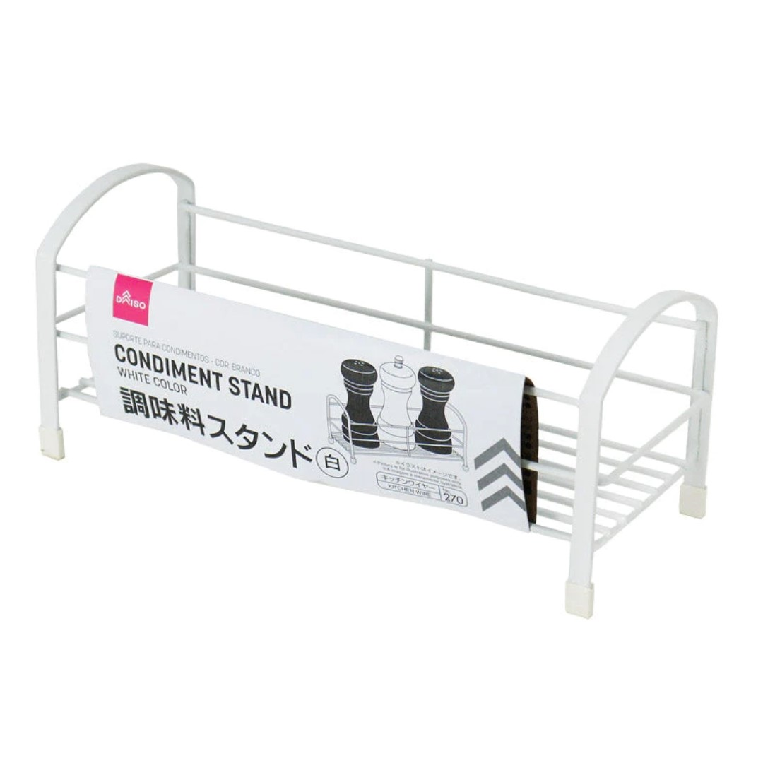 CONDIMENT STAND WHITE