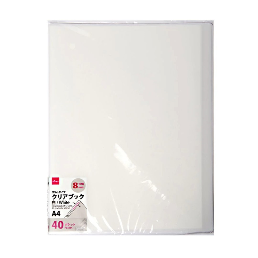 A4 THIN DOCUMENT HOLDER WITH 40 POCKETS