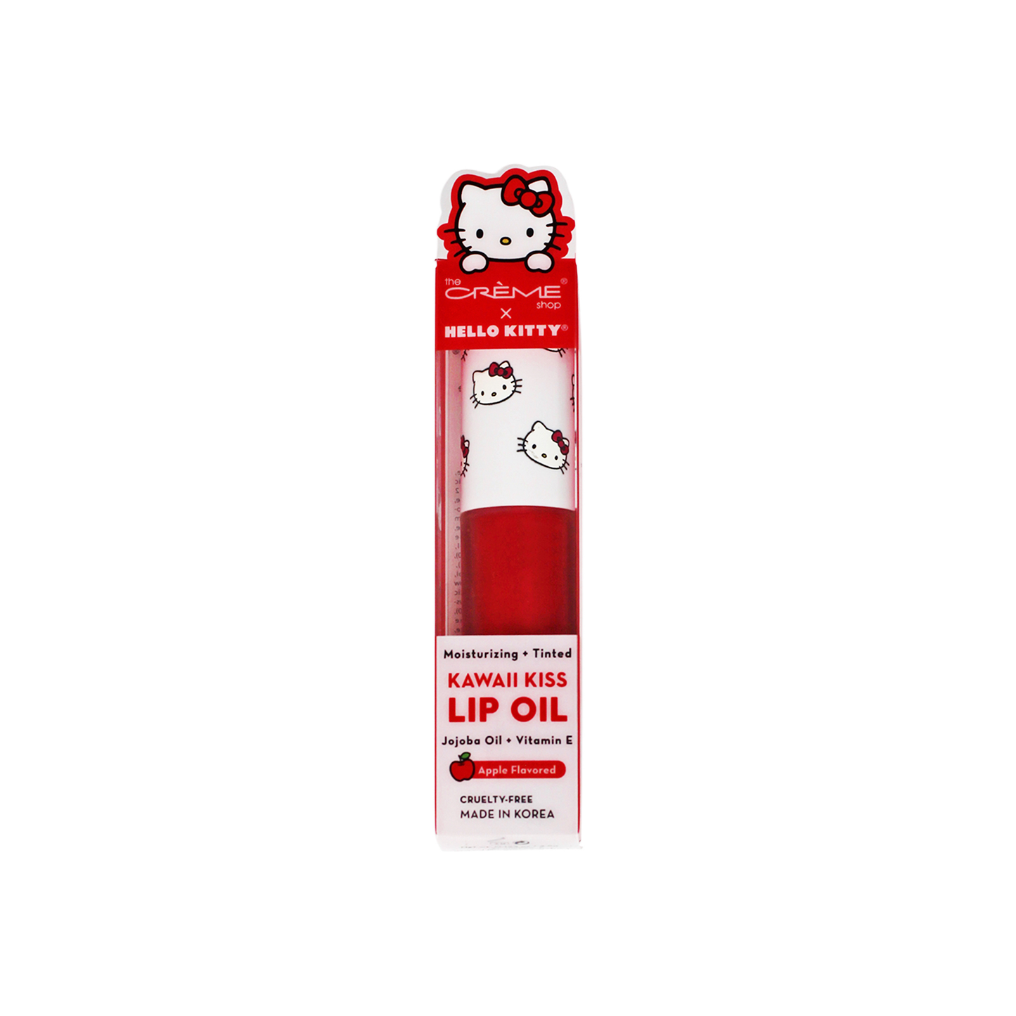 TCS HELLO KITTY KAWAII KISS LIP OIL APPLE