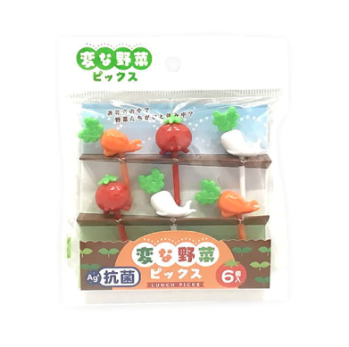 FOOD PICKS VEGETABLE ANTIBACTERIA 6P