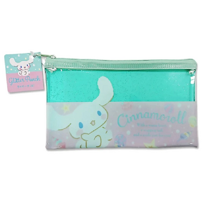 SANRIO CINNAMOROLL GLITTER POUCH W/ ZIPPER
