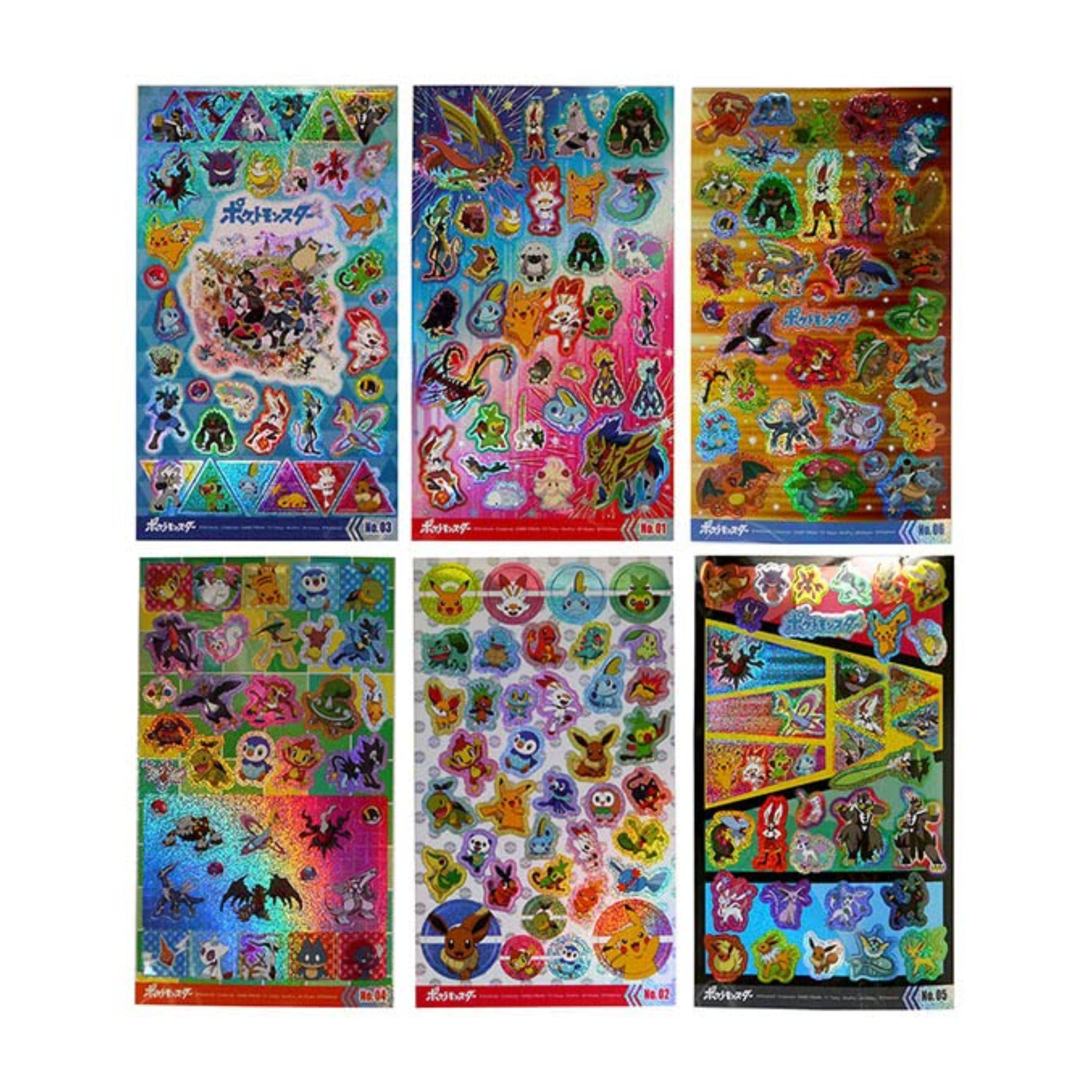 POKEMON HOLOGRAM GLITTER STICKER