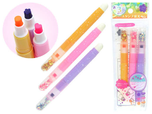 STAMP HIGHLIGHTER PEN 3P