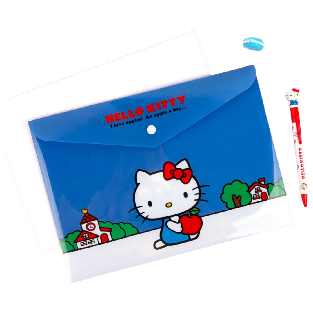 SANRIO SNAP BUTTON ENVELOP HELLO KITTY 31X22 CM