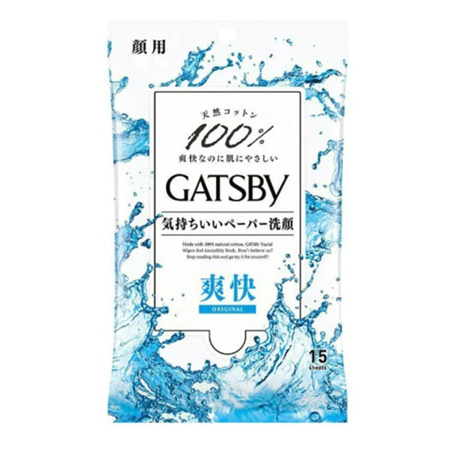 MANDOM GATSBY FACIAL WIPES 15SHTS