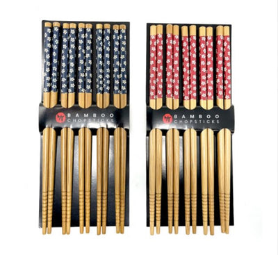 BAMBOO CHOPSTICK SET 5PAIR SAKURA