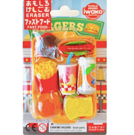 ER-BRI071 IWAKO ERASER FAST FOOD