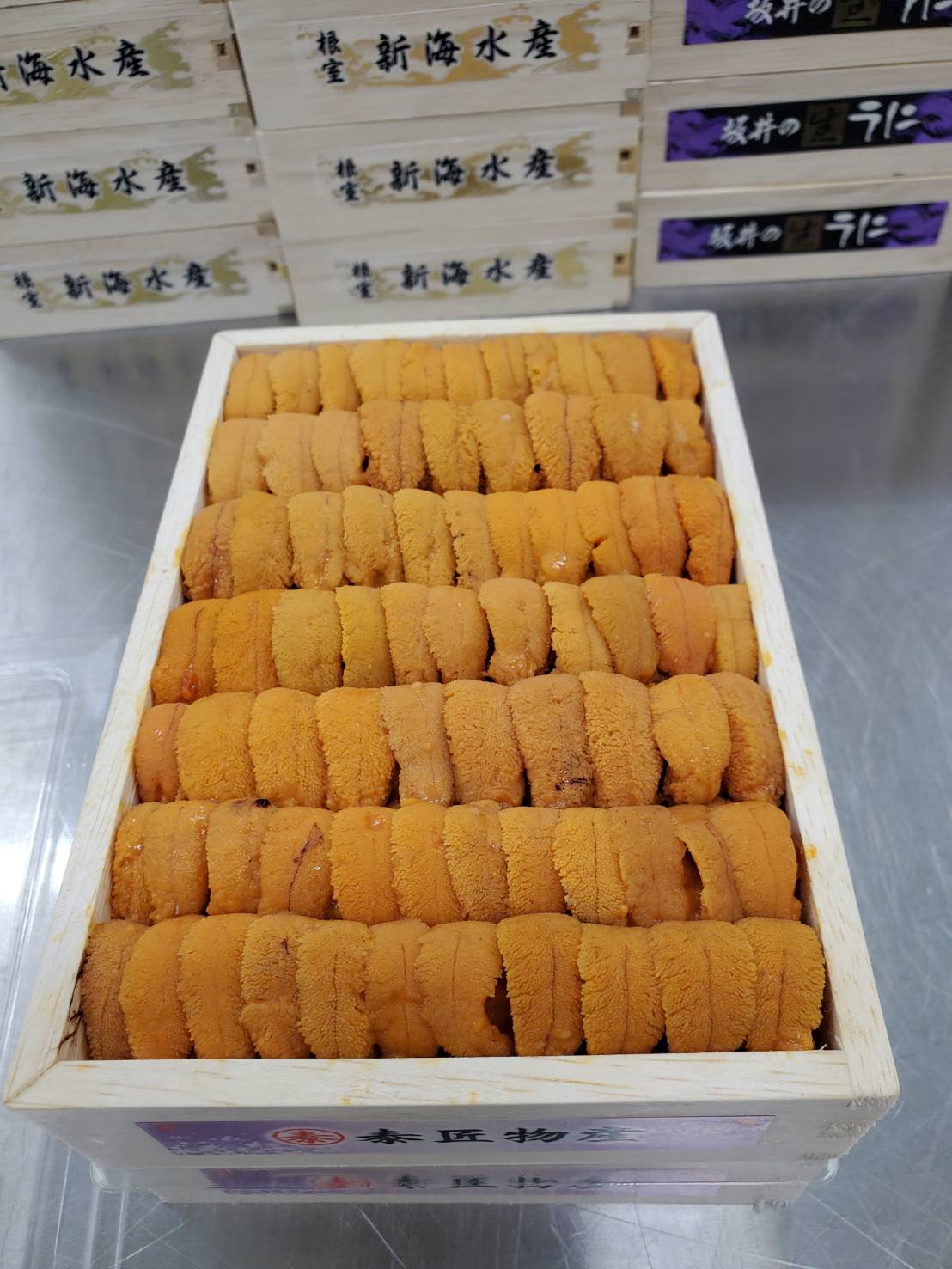 Uni Red Sea Urchin Med Premium from Hokkaido250g box 豊洲直送!北海道産生うに