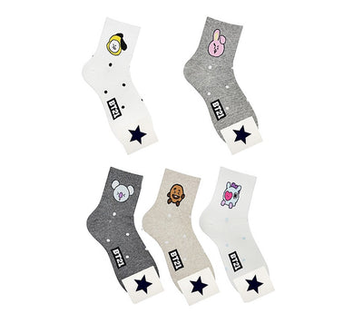 ANKLE SOCKS CUTE IDOL BT21 ONE SIZE