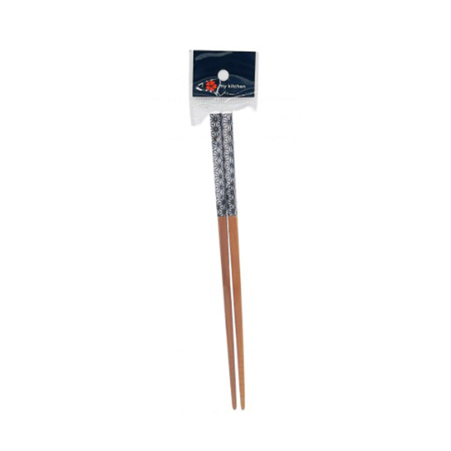 BAMBOO CHOPSTICKS JAPANESE BLUE 1P