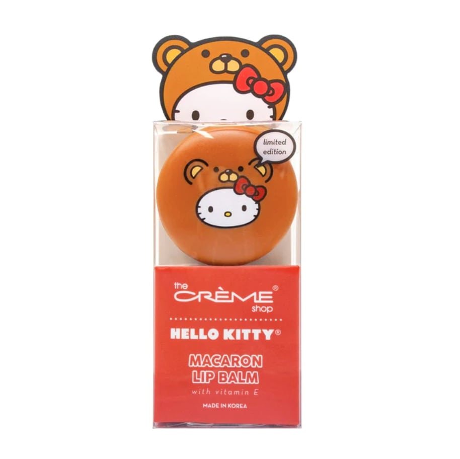 TCS HELLO KITTY TEDDY BEAR MACARON LIP BALM RED VELVET