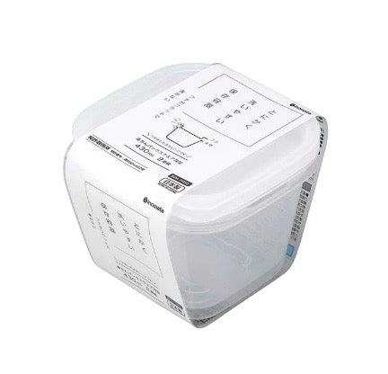 INOMATA 1815 PLASTIC FOOD CONTAINER 430ML 2P WHITE