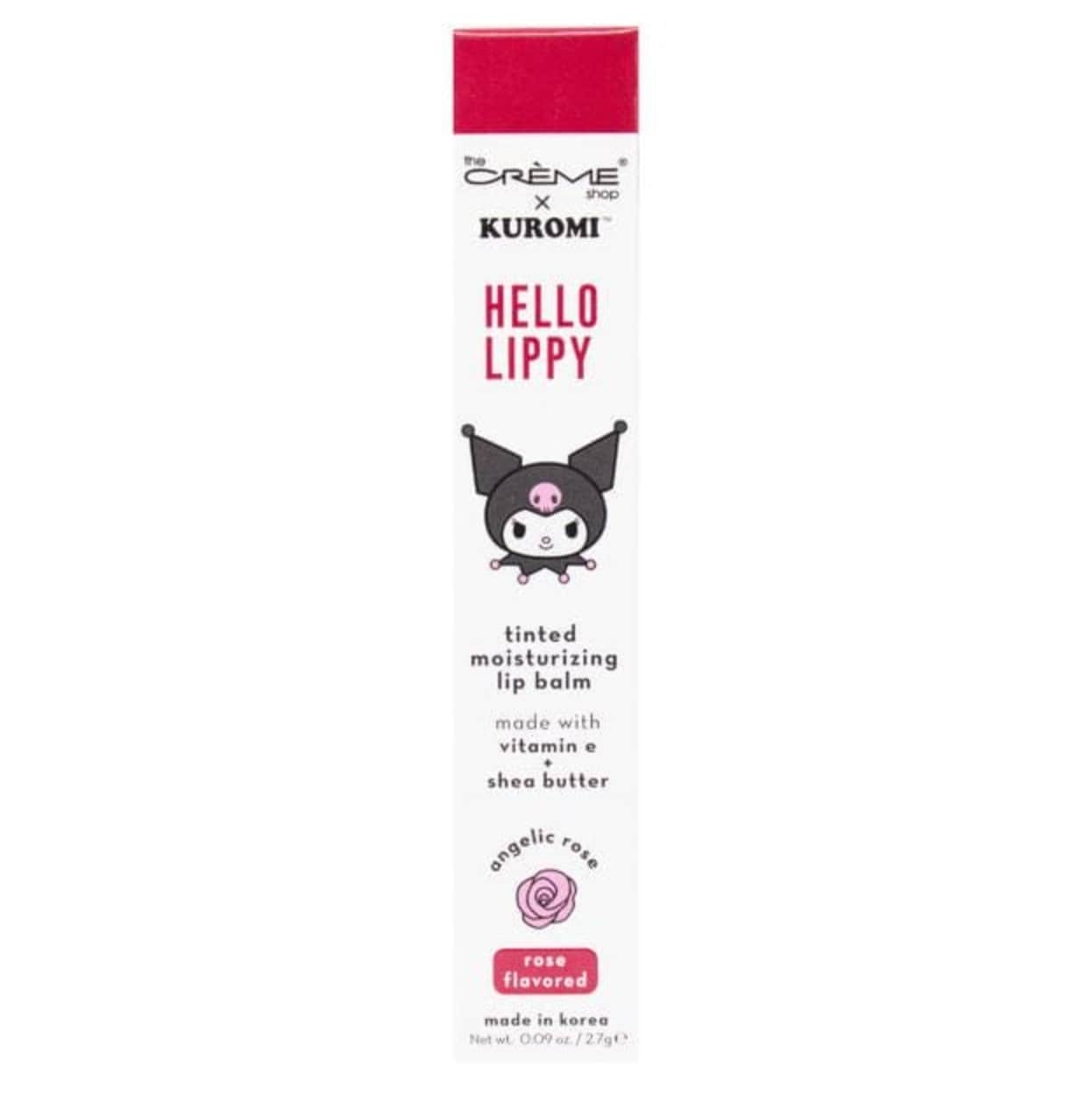 TCS KUROMI HELLO LIPPY TINTED MOISTURIZING LIP BALM ANGELIC ROSE