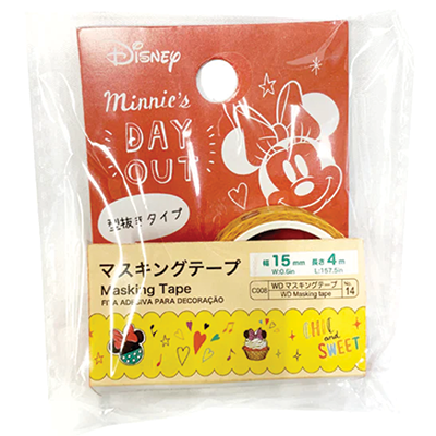 MASKING TAPE DIE CUT TYPE MINNIE CAFÉ SWEET