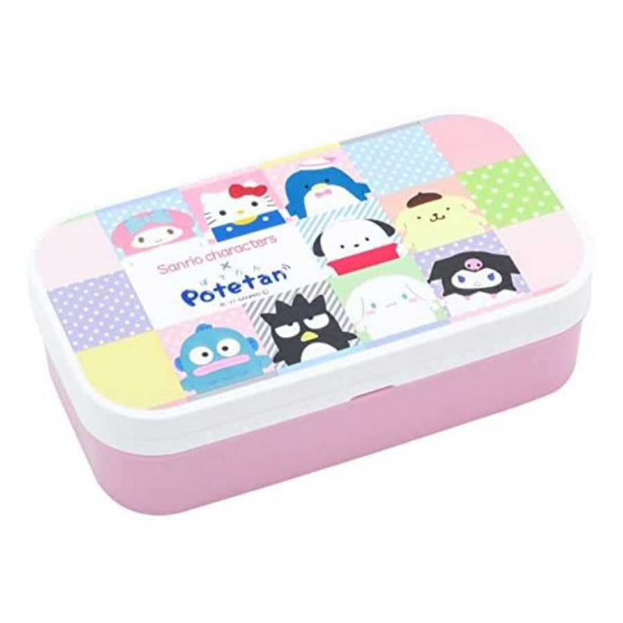 OSK SANRIO CHARACTERS X POTETAN SQUARE LUNCH BOX W/ CHOPSTICKS