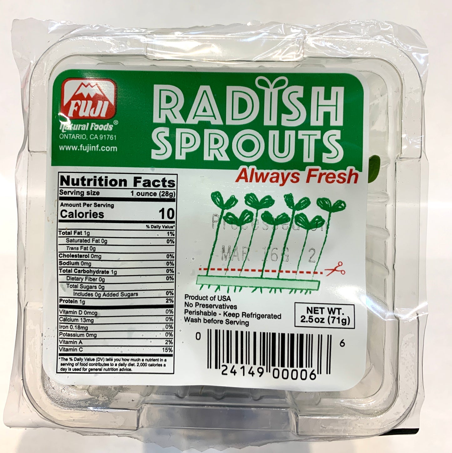 KAIWARE DAIKON RADISH SPROUTS